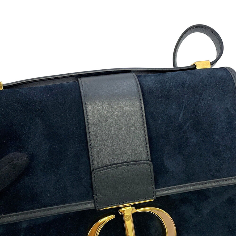 CHRISTIAN DIOR Blue Leather Shoulder Bag - Picture 7 of 15